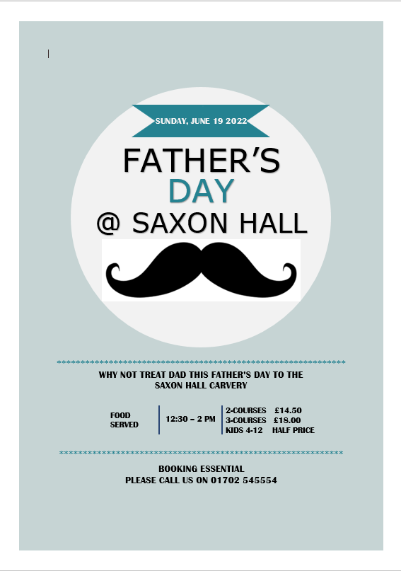Events at Saxon Hall