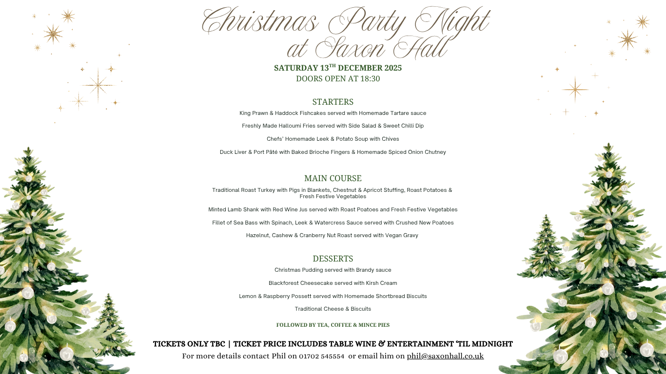 Christmas party venue in Southend