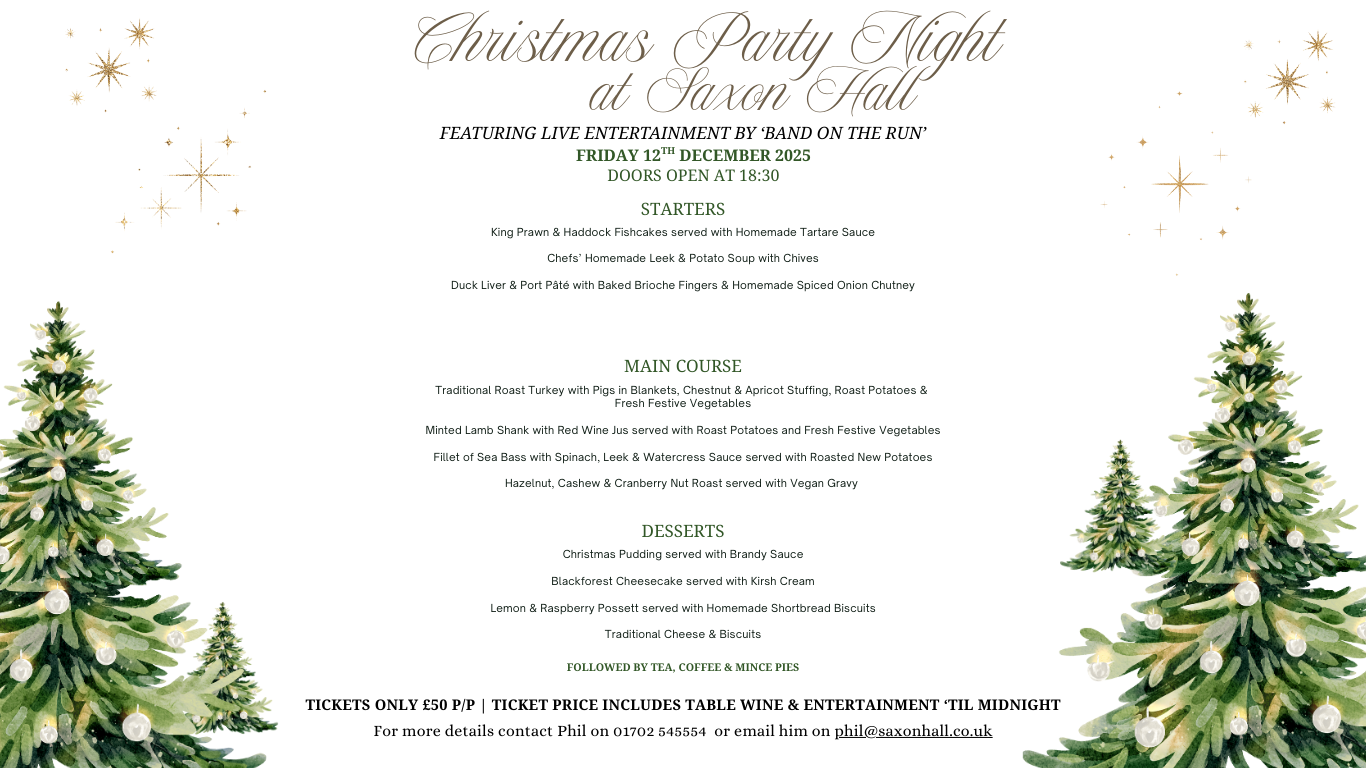 Christmas party venue in Southend